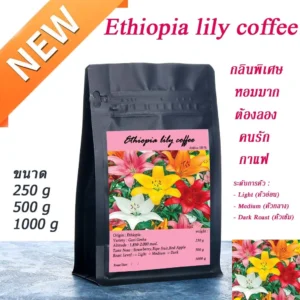 Ethiopia lily coffee เมล็ดกาแฟคั่ว